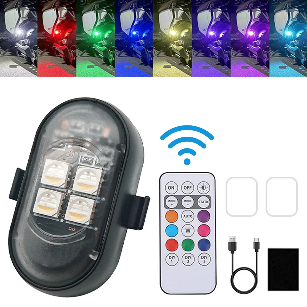 Drone Power Bank - Luces de advertencia recargables por USB,