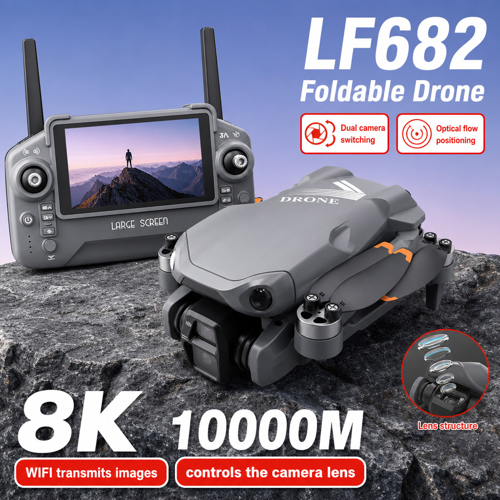 Drone Battery Charger - Dron Aéreo LF682 con Cámaras Duales