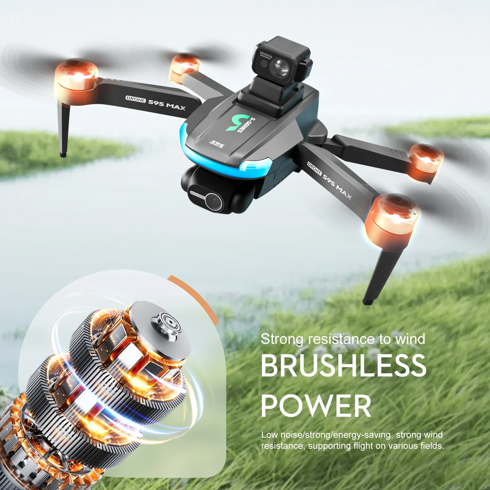 Nuevo S9S MAX MINI Drone 4K 2  - Drone Remote Controller Lanyard reseña y precio