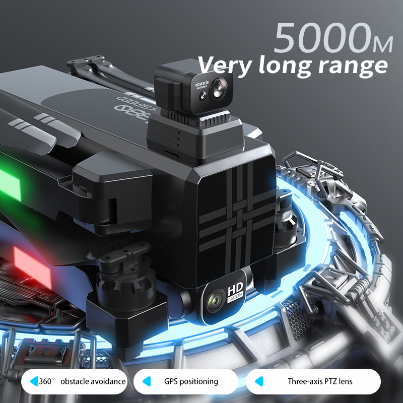 Dron A380 4K HD de tres ejes,  - Drone Power Bank reseña y precio