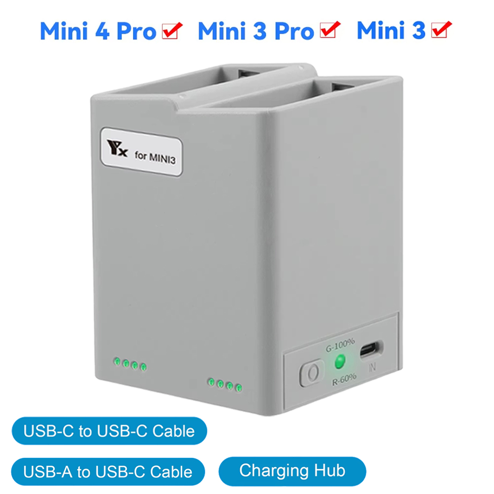 Para DJI Mini 3Pro/4Pro baterí - Drone Charging Hub reseña y precio